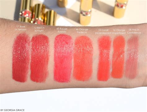 ysl rouge shine swatches|YSL rouge volupte shine reviews.